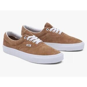 Vans Era Tobacco Brown Pig Suede Water Repellent Laced Skate Shoes - M8 / W 9.5